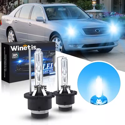 2x D2S 8000K Ice Blue Headlight Bulb For Lexus LS430 2001-2003 With/HID Low Beam • $14.95