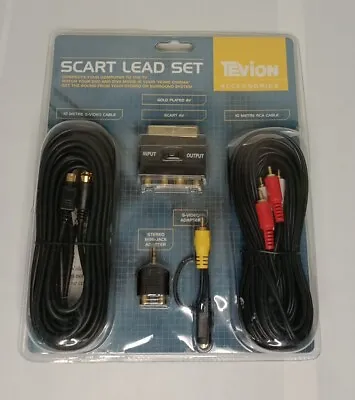 Scart Lead Set From Tevion 10m Cable & Accessories • £12