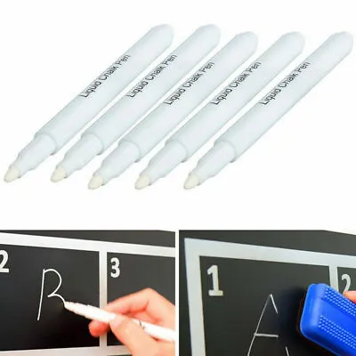 White Liquid Chalk Pen/Marker For Glass Windows Chalkboard USN • $1.07