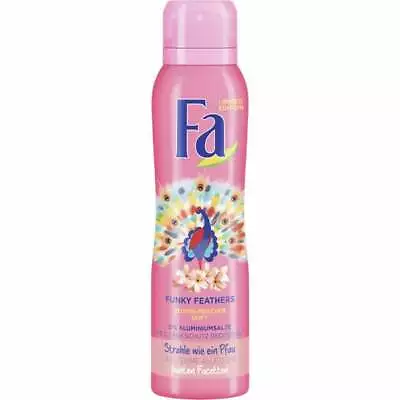 Fa Funky Feathers PEACOCK Deodorant Spray 150ml- Made In Germany-FREE SHIPPING • $8.99