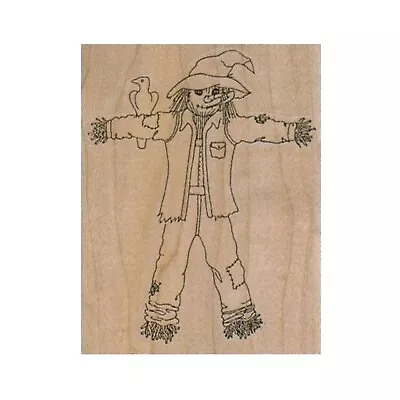 NEW Scarecrow RUBBER STAMP Halloween Stamp Fall Stamp Autumn Stamp Farm • $10.45