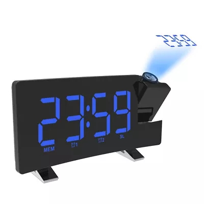 Multifuctional Projection Clock Alarm Radio With USB Charging Port Night Light • $20.99