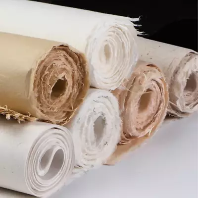 Fiber  Chinese Painting Xuan Paper Calligraphy Half Ripe Mulberry Rice Paper • $45.38