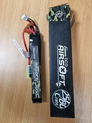 Gens Ace Airsoft Lipo 1500mAh 7.4V 25C 2S1P Tamiya-2X Brand New UK Stock • £19.99