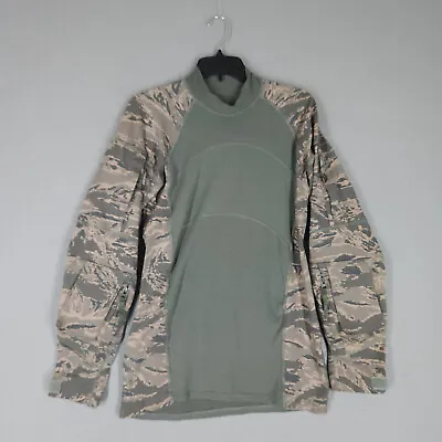 MASSIF Airman Battle Shirt Mens M Digital Camo Combat Long Sleeve USAF Air Force • $15.88