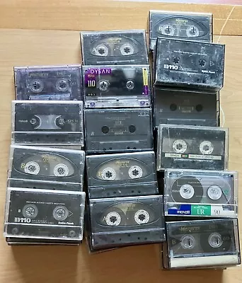 Lot Of 26 Mixed Used High Bias Recorded Cassette Tapes Fuji Maxell Memorex Sony+ • $46