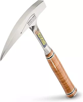 Rock Pick - 22 Oz Geology Hammer With Pointed Tip & Genuine Leather Grip • $47.49