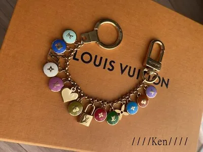$399.99 • Buy LOUIS VUITTON Bag Charm Key Chain Holder Ring Porto Cle Chenne Pastille　LV F/S