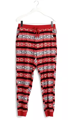 NEW Vera Bradley Peanuts SNOOPY Fair Isle Holiday SOFT Velour Pajama Pants • $29.99