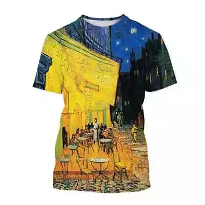 Hot Sale!!! Vincent Van Gogh Oil Painting 3D Printed Unisex Short Sleeved Shirts • $26.99