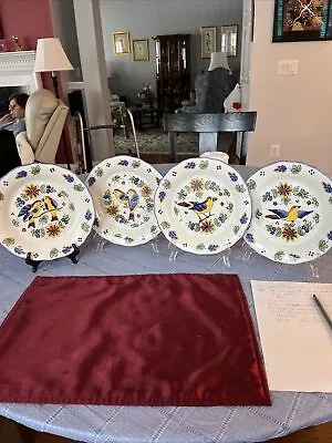 BEAUTIFUL!!!    Four J. Wilfred  Plates With Bird Design • $65