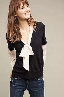 NWT Anthropologie Elsie Bowtie Sweater By La Fee Verte - Size XS • $69.99