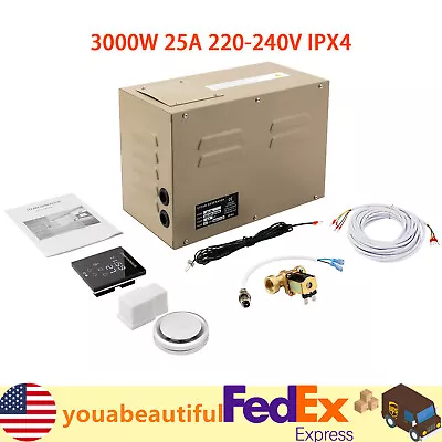 3KW Self-draining Steam Room Generator Shower Sauna Bath Home Spa Generator New • $300