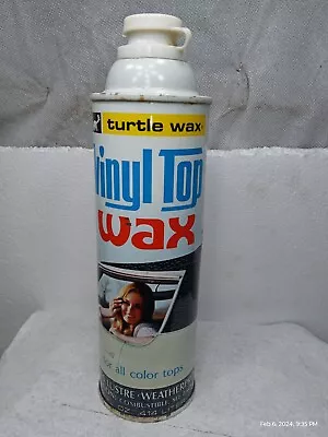 Vintage Turtle Wax Vinyl Roof Wax Full • $15.25