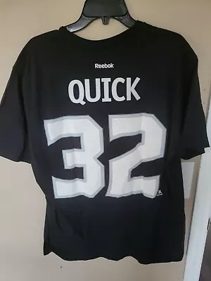 Los Angeles Kings NHL #32 Jonathan Quick T- Shirt Black Men’s Size XL VTG  • $8