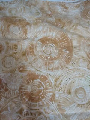 Vintage Benartex Fabric Cotton Fossil Print Quilting 44 X78  • $13.29