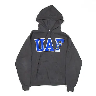 CHAMPION University Of Alaska Fairbanks Hoodie Grey Pullover Mens M • £17.99