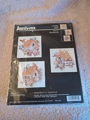 New Jamlynn Counted Cross Stitch Kit #125-161 Birdhouses Free UK Postage  • £12.95