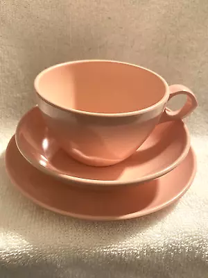 Vintage Windsor Melmac Melamine Bubblegum Pink Coffee Cup Saucer & Bowl • $5