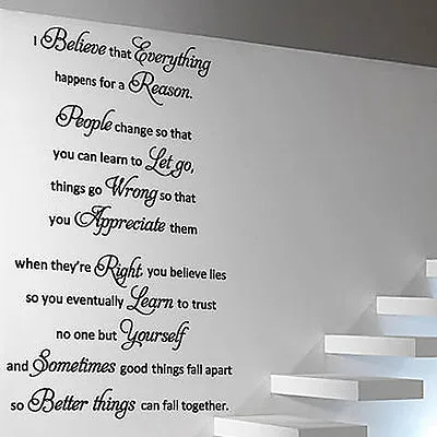 MARILYN MONROE I Believe Art Quote Wall Stickers Words Phrases Home Wall Decals • £23.59