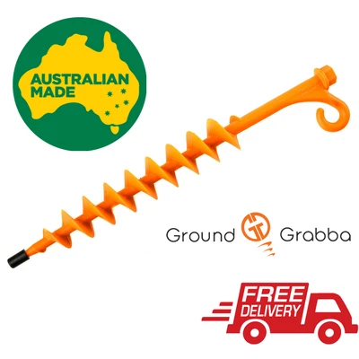 $19.90 • Buy Ground Grabba Lite Beach Sand Pegs For Tent Camping Awning Swag Tarp Gazebo 
