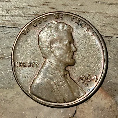 1964 D Lincoln Penny RARE — “L” Liberty On Edge Error • $2450