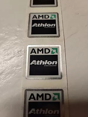 RARE AMD ATHLON STICKER CASE BADGE 25x25mm 1-inch • $4.85