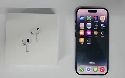 $305 • Buy Apple IPhone 14 Pro - 256GB - Space Black (Unlocked) With Airpods Pro (2nd Gen)