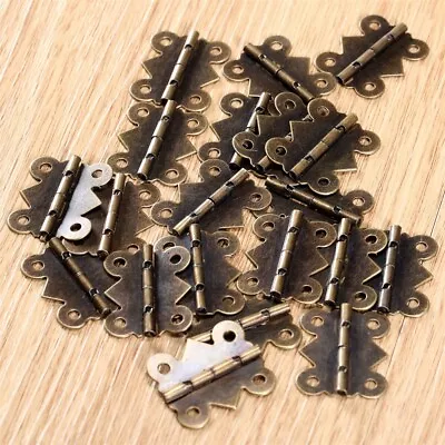 Antique Bronze Mini Butterfly Hinges For Jewelry Box Cabinet Wardrobe Cupboard • $5.45