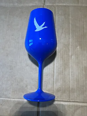 $10 • Buy Sets Of 2 Grey Goose Wine Glasses, Hard Acrylic Blue Cups- Brand New, In Box!
