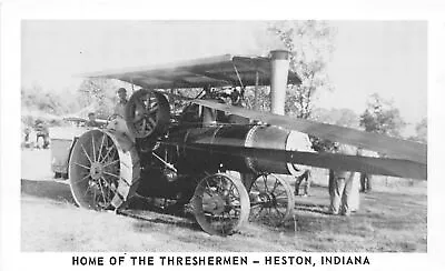 J64/ Heston Indiana Postcard C1940s Steam Tractor Farm Threshermen  260 • $9.20