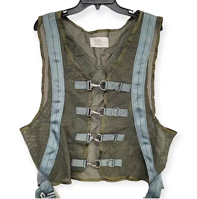 US Military Aerial SAFETY VEST ASSEMBLY Harness OD Green Tree Stand Harness Mesh • $44.99