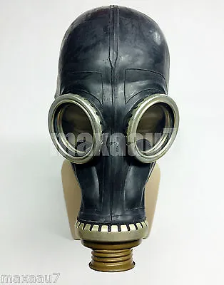 Vintage Black Gas Mask GP-5 Black Large Gas Mask Large Adult GP-5 3 Size • $38.99