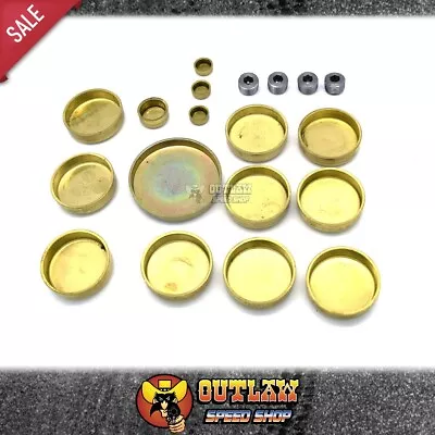 Aeroflow Brass Welsh Plug Kit Fits Holden V8 253-308 - Af3000-1004 • $41.56