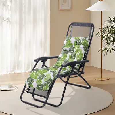 Sun Lounger Cushion Bench Chairs Sunbed Garden Recliner Replacement Anti Slip UK • £11.94