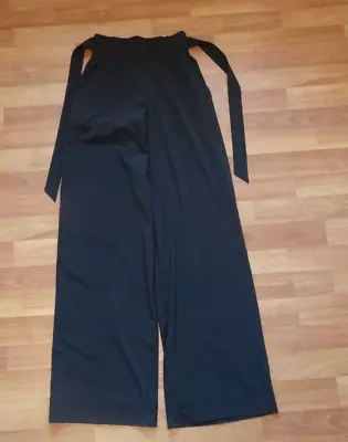 Lululemon Women's Noir Pants Swift Size 4 Full Length Belted Wide Leg  Black • $25