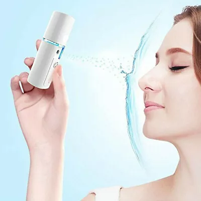 Mini Portable Facial Mister Face Skin Moisture Handy Mist Sprayer Rechargeable • $7.77