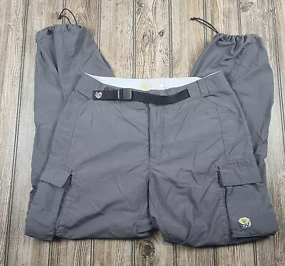 $22.50 • Buy Mountain Hardwear Mens Size Medium Gray Convertible Nylon Cargo Pants Pockets