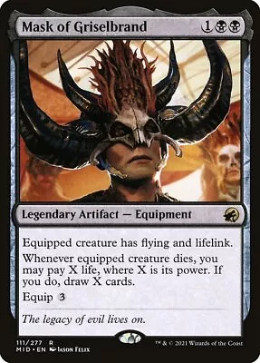 Mask Of Griselbrand - Foil MID LP MTG • $0.99