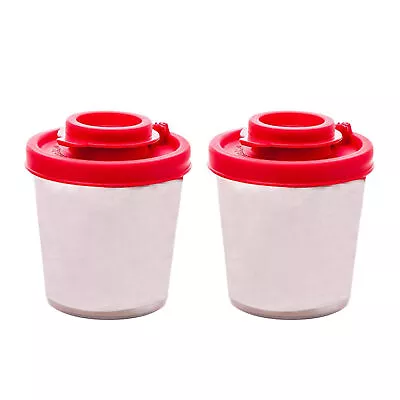 2pcs Camping Salt And Pepper Shaker With Lid Spices Jar Travel Seasoning • £4.68