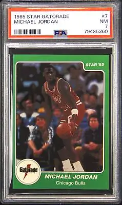 1985 Star Gatorade #7 Michael Jordan PSA 7 • $1899
