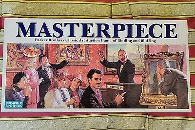 Parker Brothers 1987 MASTERPIECE Classic Art Auction Bidding Game Complete #0088 • £67.56
