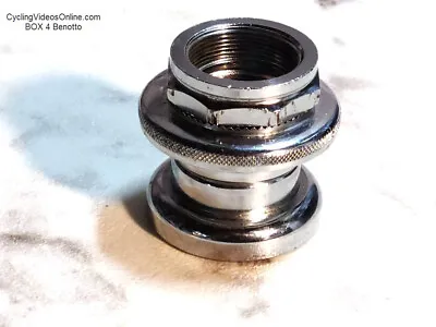 $19.95 • Buy NOS Benotto Chrome Headset | Threaded 1  | 30.2mm | Loose Bearings | Vintage