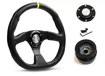 SAAS Steering Wheel D1-SWB-F2 & Boss For Mazda RX2 RX3 RX4 RX5 1970-1985 • $243