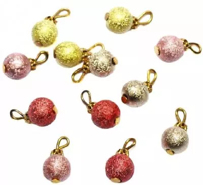 Dollhouse Set Of 12 Baubles Miniature Christmas Tree Ornaments Decorations • $2.50