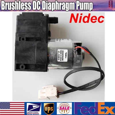 $17.99 • Buy NIDEC 12V 24V Brushless Diaphragm Pump Aspirator Vacuum Pump Low Noise Air Pump