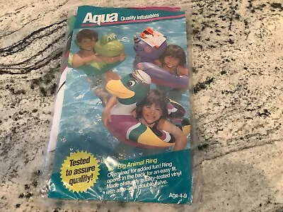 Vintage 1991 Aqua Leisure Split Ring Duck Swim Ring Pool Float 28 NEW • $19.99