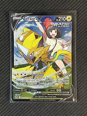 Pokemon Card Zeraora V Full Art Silver Tempest SWSH Ultra Rare TG16/TG30 • $3.58