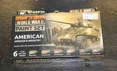 Vallejo - American Armour & Infantry Paint Set • £15