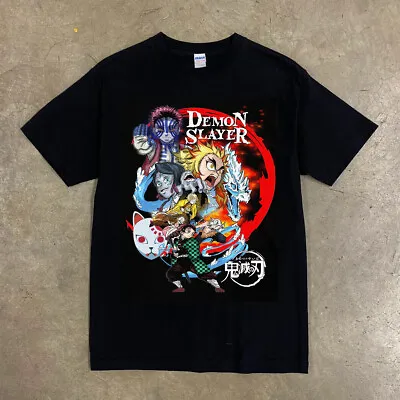 Demon Slayer Rengoku Mugen Train Kimetsu No Yaiba Anime Movie Manga T Shirt • $10.99